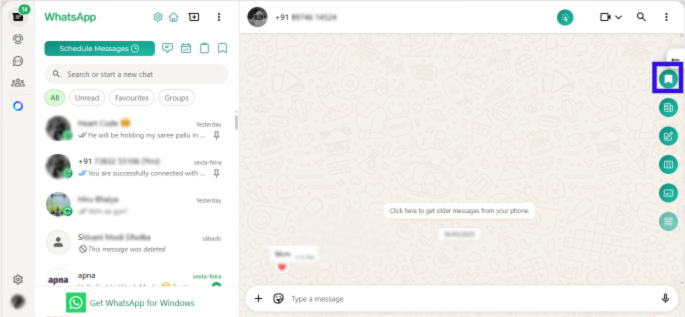 Open the chat of that person whose contact you wanted to save.